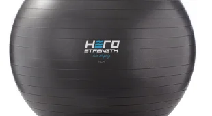 black hero strength yoga ball and resistance loop