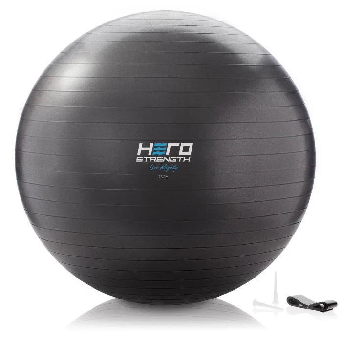 black hero strength yoga ball and resistance loop