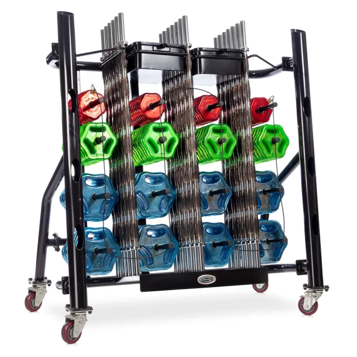 gel pump system - black rack with assorted colors of plates