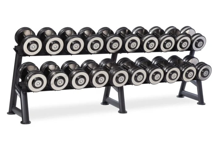 eclipse pro style dumbbells weights racked