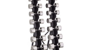 Vertical Twin Tower Dumbbell Rack | 10 Pairs