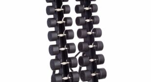 Vertical Twin Tower Dumbbell Rack | 10 Pairs