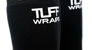 Front view of Tuff Wraps 7mm s-training knee sleeves